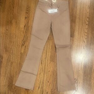 L'AGENCE Light Brown Coated Jeans